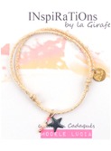 armbandje Lucia glitter geel